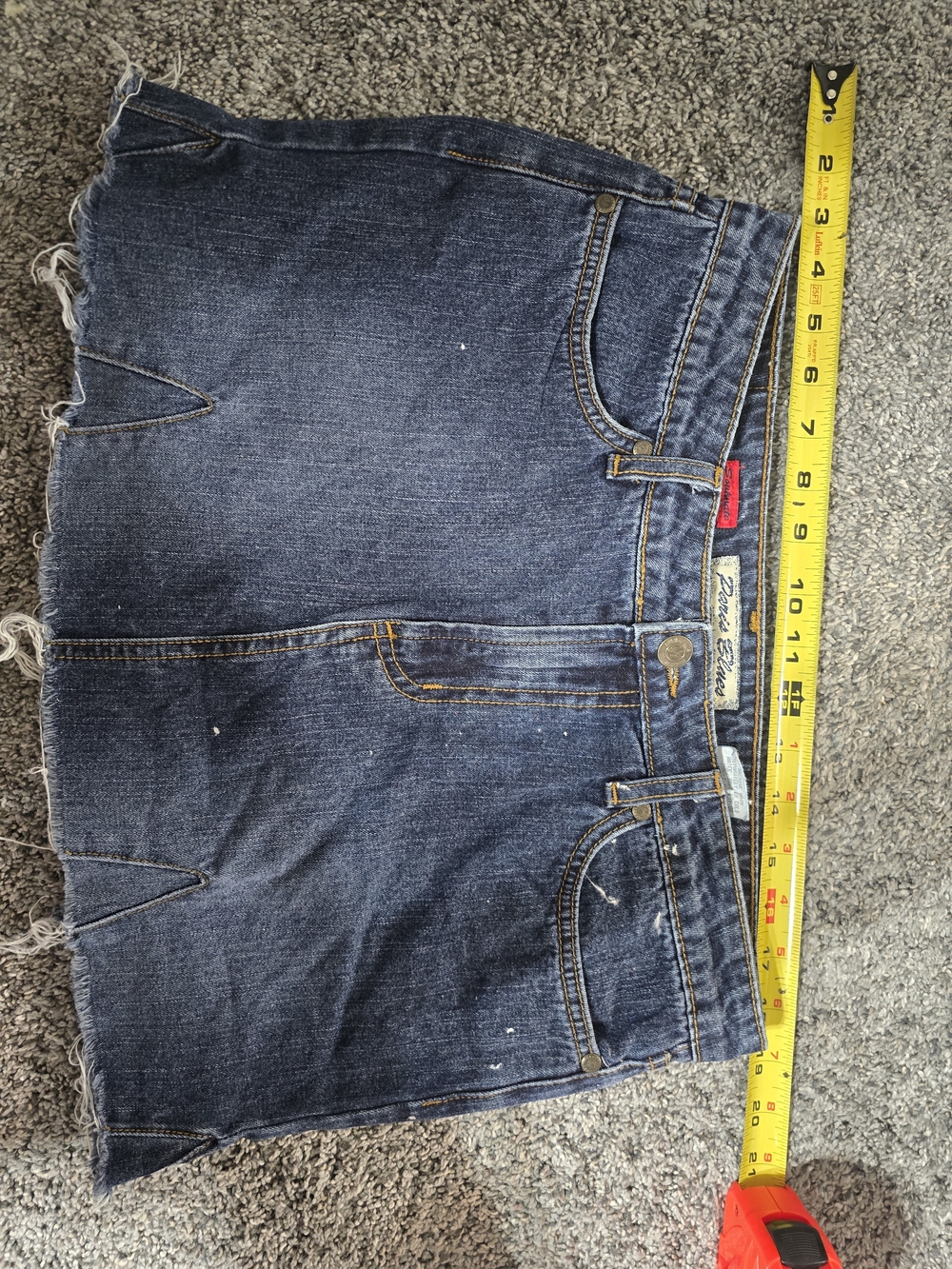 Paris Blues Dark Blue Denim Mini Skirt